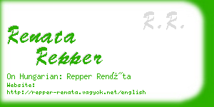 renata repper business card